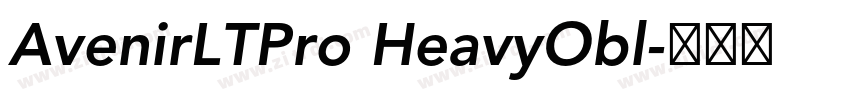 AvenirLTPro HeavyObl字体转换